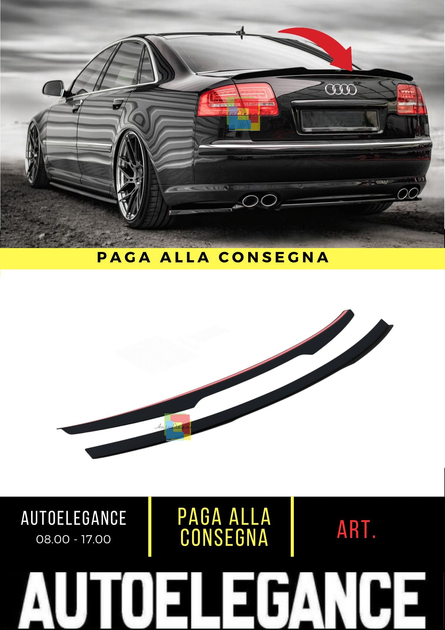 😎Spoiler Cap Suitable For Audi S8 D3😎