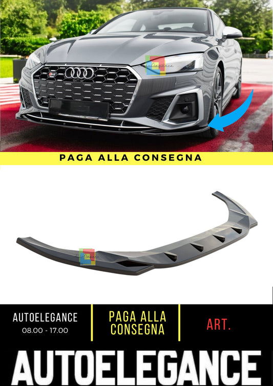 😍Splitter Anteriore V.1 Adatto Per Audi S5 / A5 S-Line F5 Facelift😍