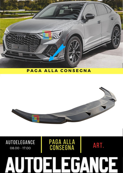 😍Front Splitter V.1 Suitable For Audi Q3 Sportback S-Line😍