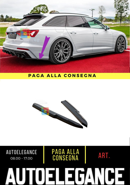 😍Rear Side Splitters Suitable For Audi A6 S-Line / S6 C8 / C8 Facelift😍