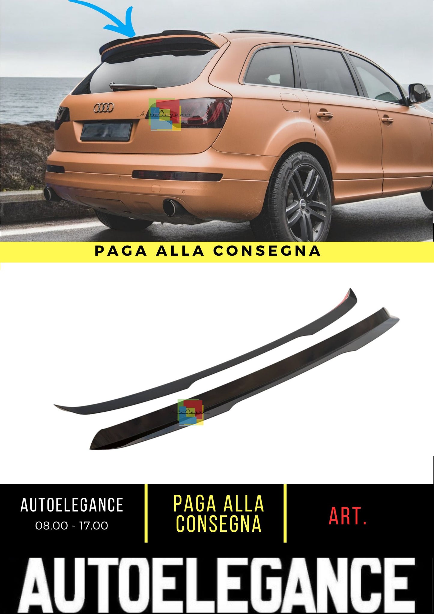 😍Front Splitter Suitable For Audi Q7 S-Line Mk.1😍