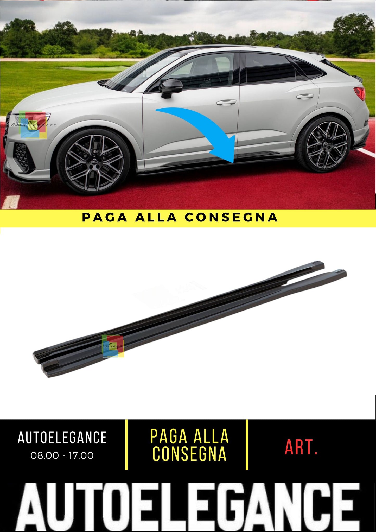 😍Side Skirts V.2 Suitable For Audi Q3 S-Line / RSQ3 F3😍