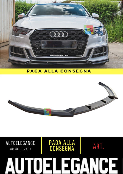 😎Front Splitter V.3 Suitable For Audi S3 / A3 S-Line 8V FL Sedan😎