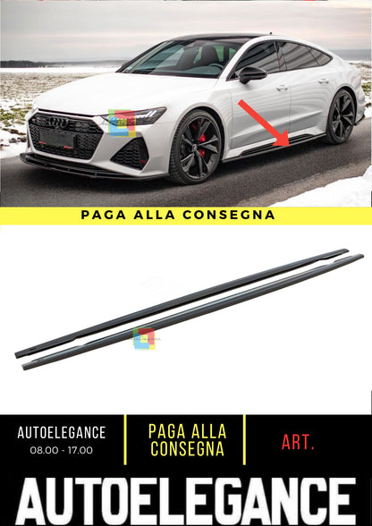 😎Minigonne laterali V.2 Adatto Per Audi RS7 C8😎