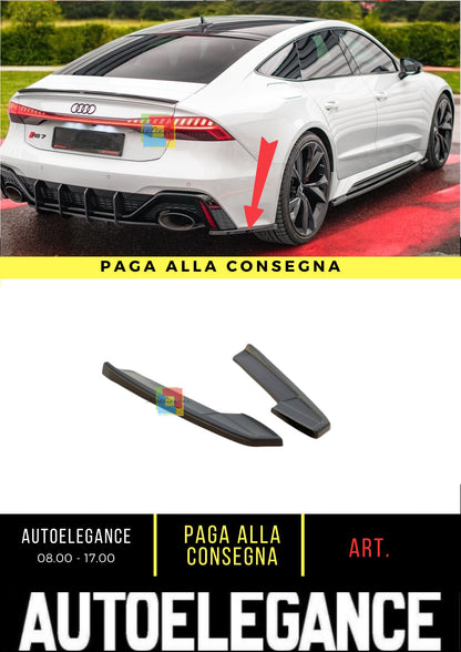 😎Splitter Laterali Pposteriori V.1 Adatto Per Audi RS7 C8😎