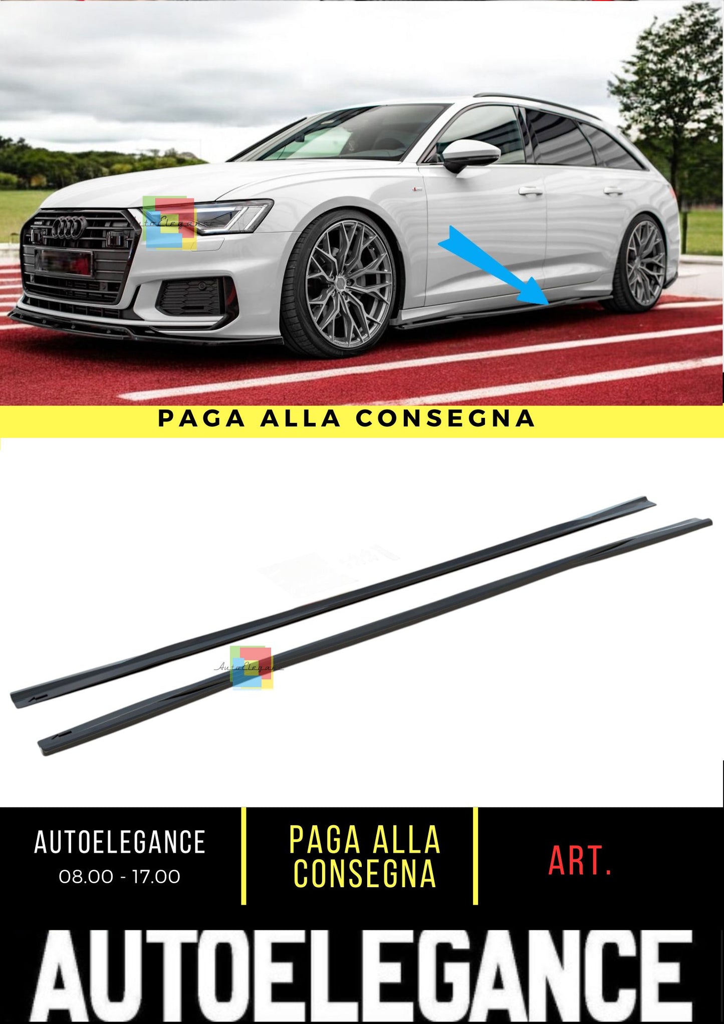 🔥Side Skirts Suitable For Audi A6 S-Line / S6 C8 / C8 Facelift🔥