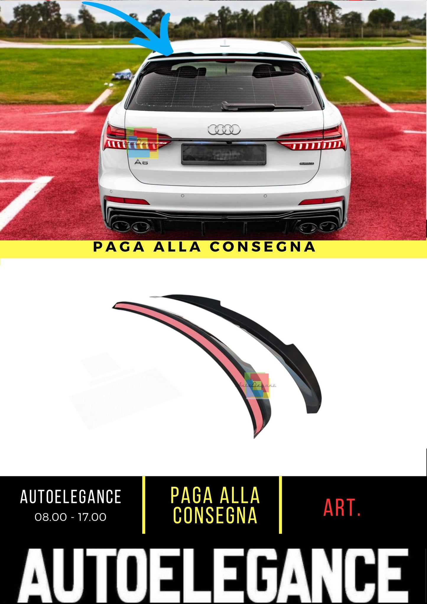 🔥Spoiler Cap Suitable For Audi A6Avant/A6Allroad/A6S-LineAvant/S6Avant C8🔥