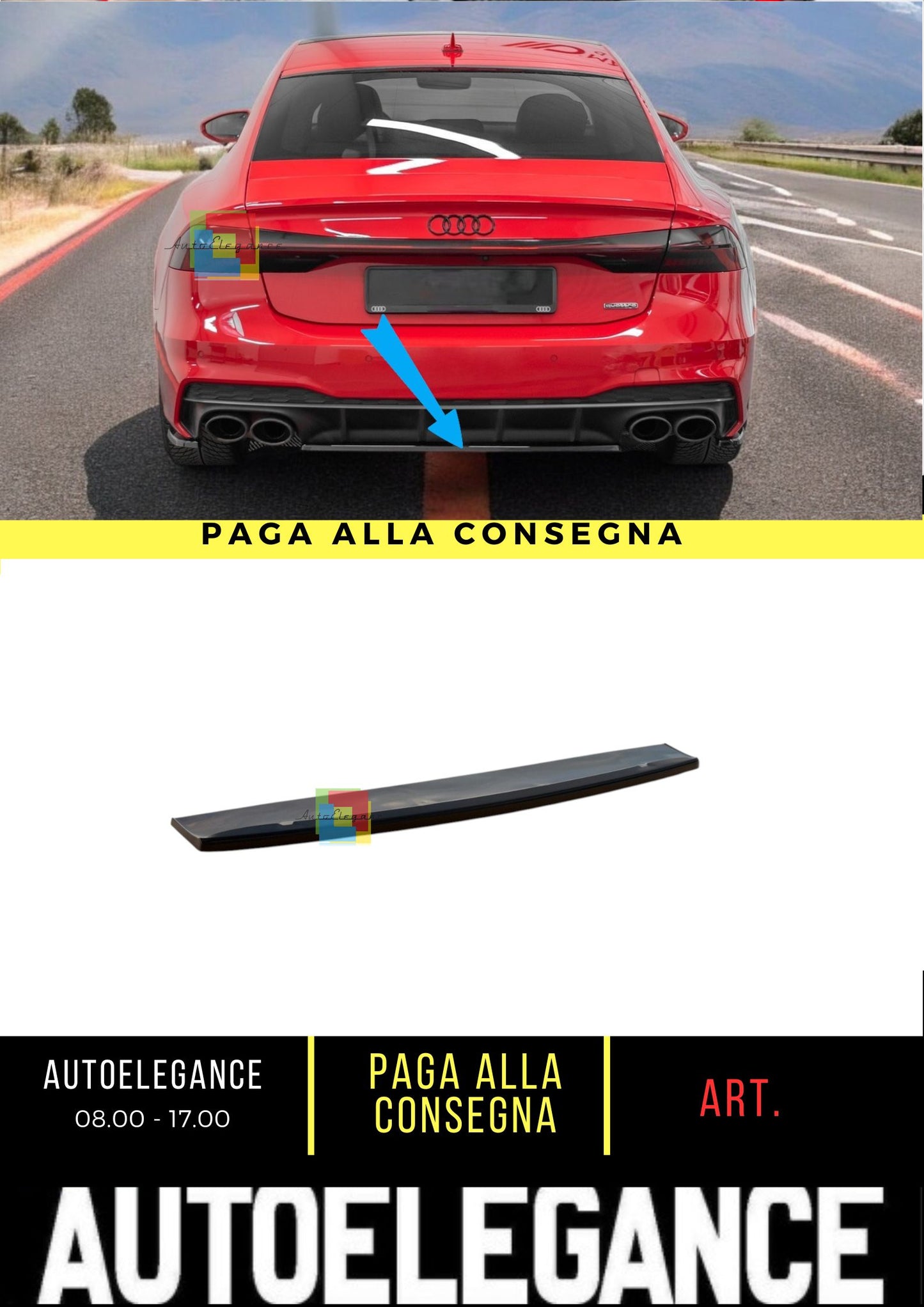 🔥Rear Splitter Suitable For Audi S7 C8🔥