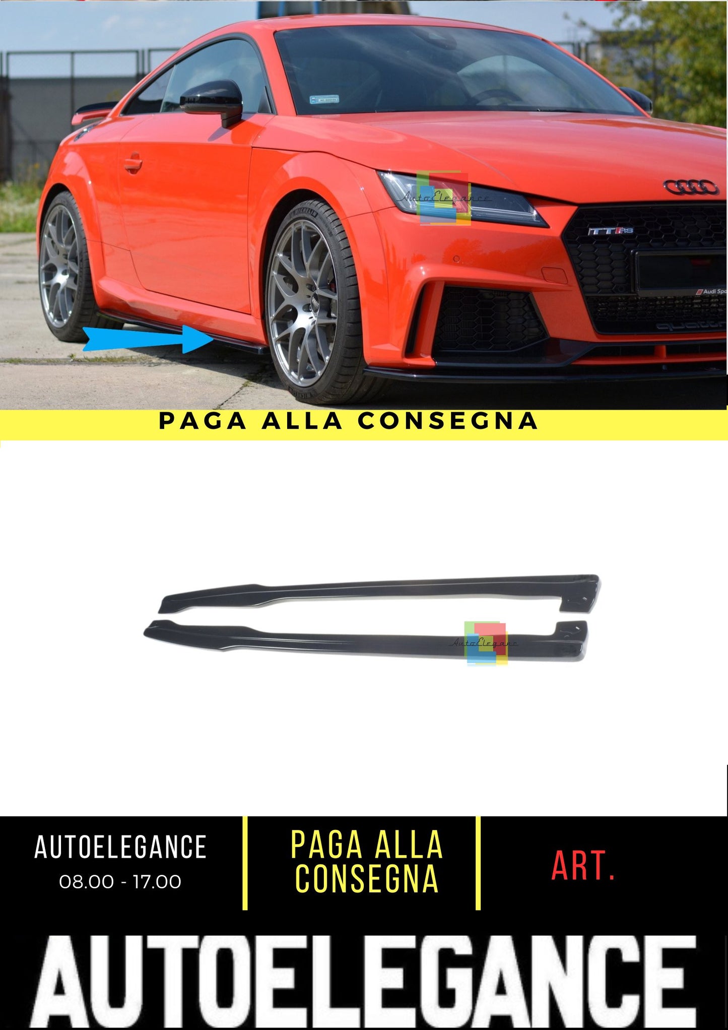 Side Skirts Suitable For Audi TT RS 8S🔥