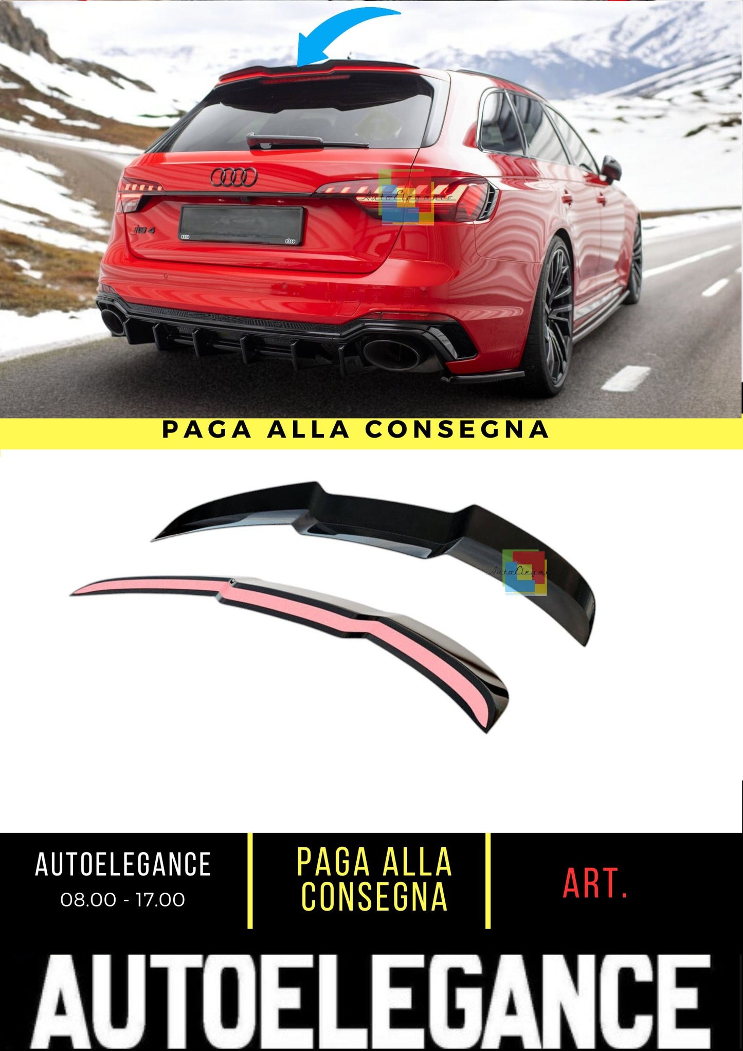 🔥Spoiler Cap Suitable For Audi RS4 B9 Avant🔥