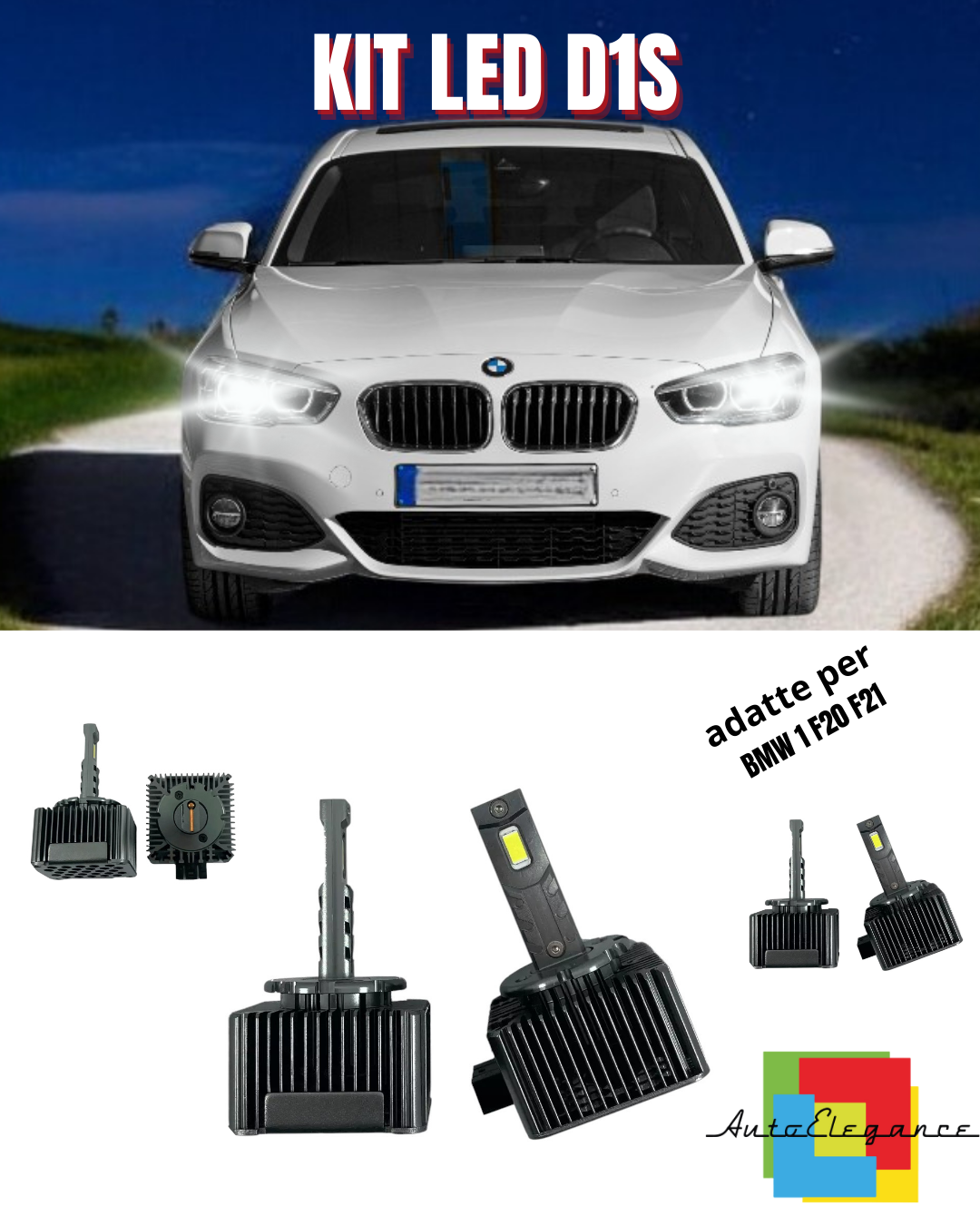 ⭐D1S LED 6000K XENON TO LED MATRIX LAMPS SUITABLE FOR BMW 1 F20 F21 ⭐