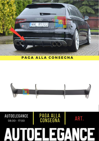 🔥Rear Diffuser Suitable For Audi S3 8V Hatchback / Sportback🔥