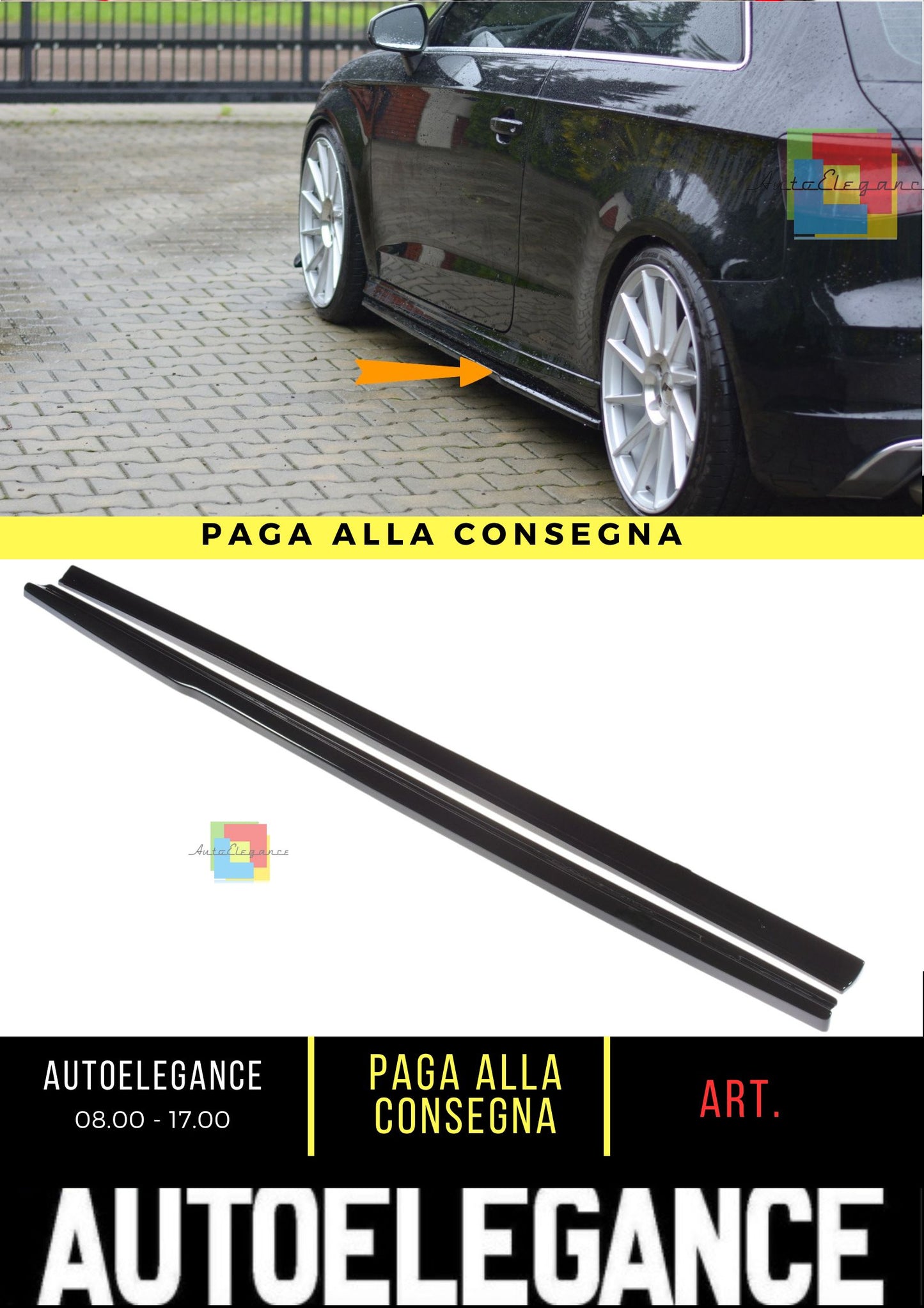 🔥Rear Diffuser Suitable For Audi S3 8V Hatchback / Sportback🔥