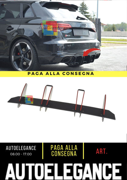 🔥Diffusore Posteriore V.2 Adatto Per Audi RS3 8V FL Sportback🔥