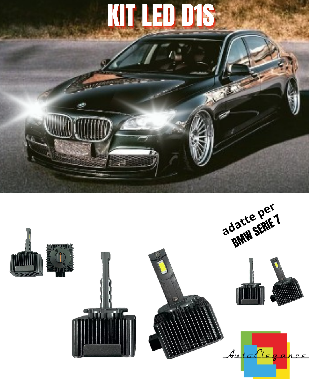 ⭐D1S LED 6000K XENON TO LED MATRIX LAMPS SUITABLE FOR BMW 7 SERIES ⭐