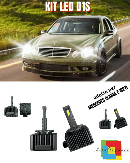 ⭐LAMPADE D1S LED 6000K DA XENON A LED MATRIX ADATTO PER MERCEDES CLASSE E W211 ⭐