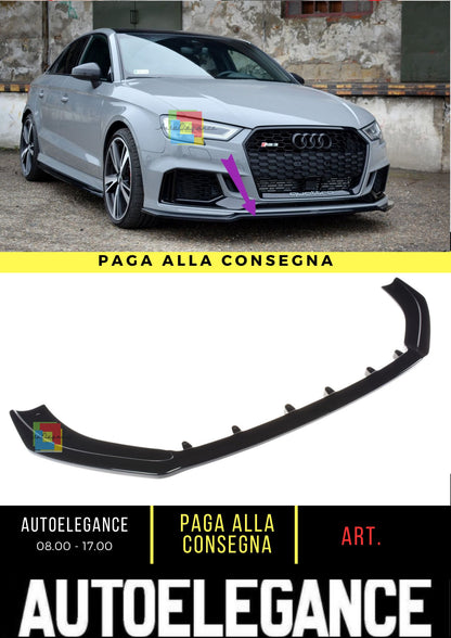 🔥Front Splitter V.2 Suitable For Audi RS3 8V FL Sedan🔥