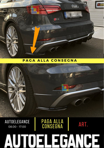 🔥Splitter Laterali Posteriori Adatto Per Audi S3 8v Facelift🔥