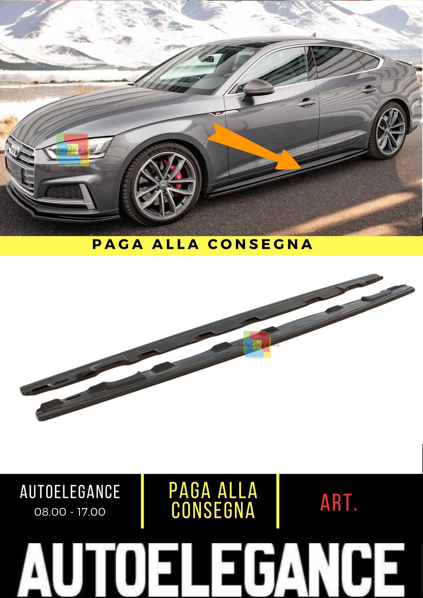 🔥Minigonne Laterali Audi S5 / A5 S-Line F5 Sportback🔥