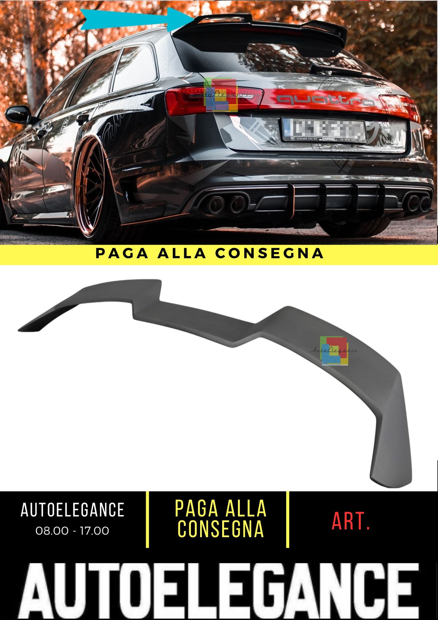 🔥Spoiler Adatto Per Audi S6 / A6 S-Line C7 / C7 FL Avant🔥