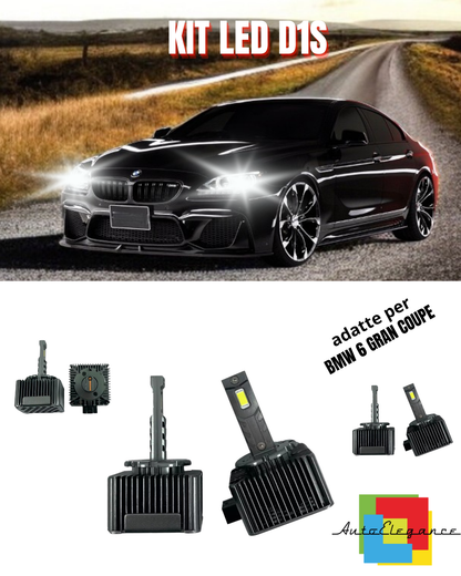 ⭐LAMPADE D1S LED 6000K DA XENON A LED MATRIX ADATTO PER BMW 6 GRAN COUPE ⭐