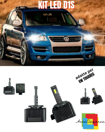 ⭐LAMPADE D1S LED 6000K DA XENON A LED MATRIX ADATTO PER VW TOUAREG ⭐