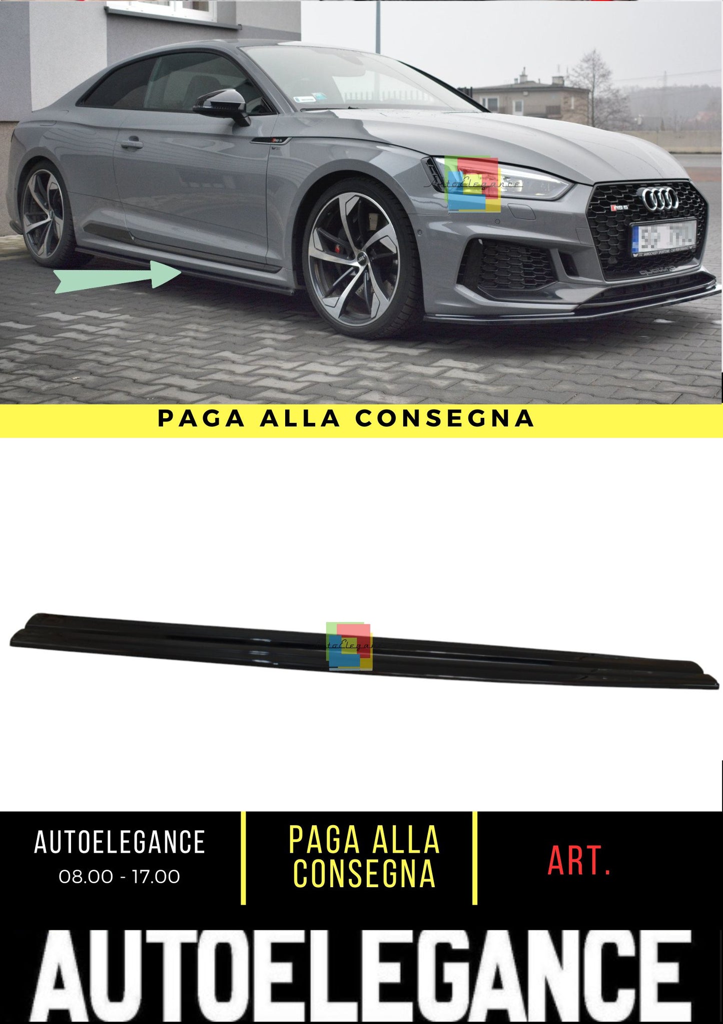🔥Minigonne Laterali Adatto Per Audi RS5 Coupe F5🔥