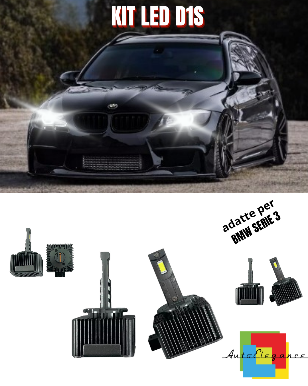 ⭐D1S LED 6000K XENON TO LED MATRIX LAMPS SUITABLE FOR BMW 3 SERIES ⭐