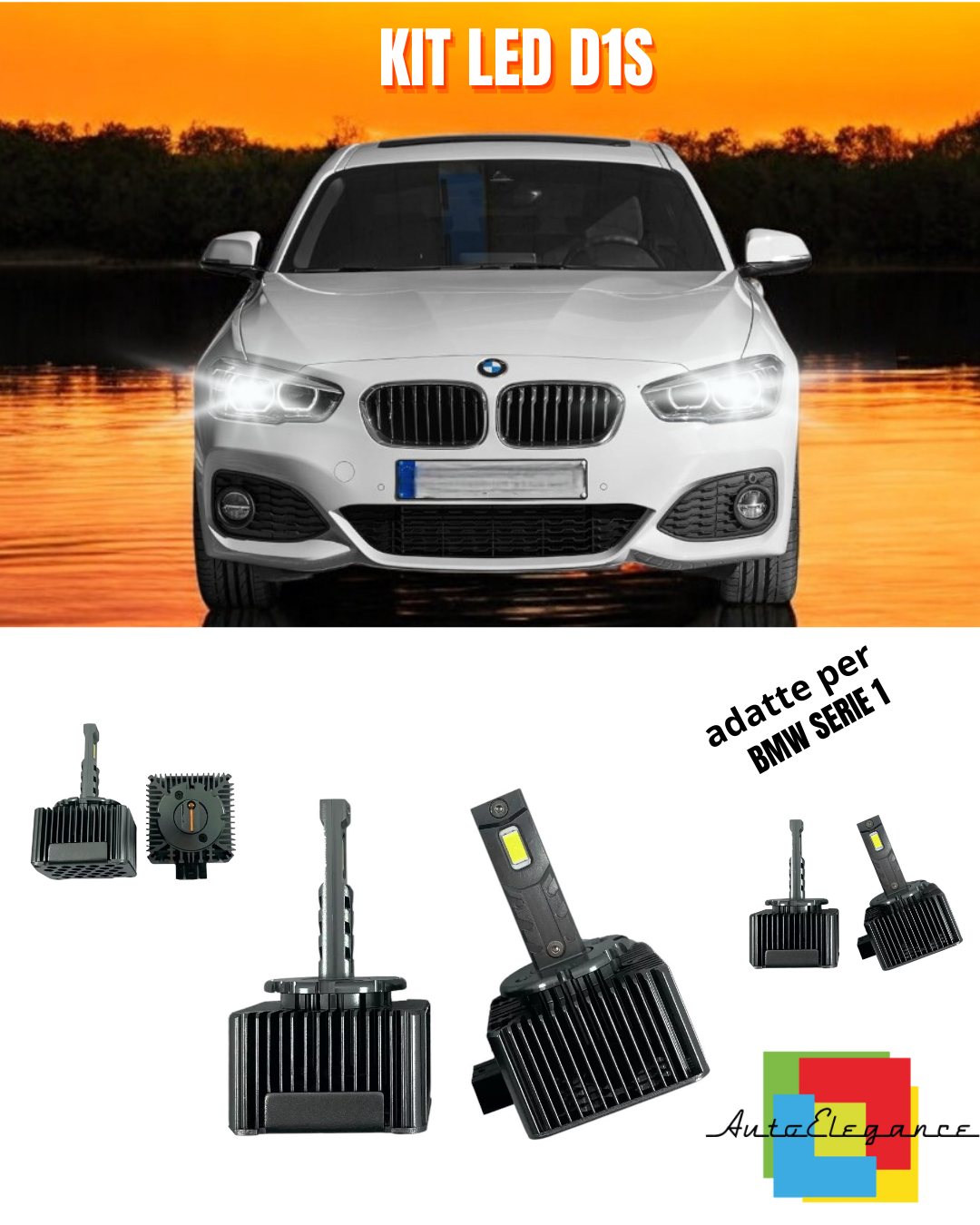 ⭐D1S LED 6000K XENON TO LED MATRIX LAMPS SUITABLE FOR BMW 1 SERIES ⭐