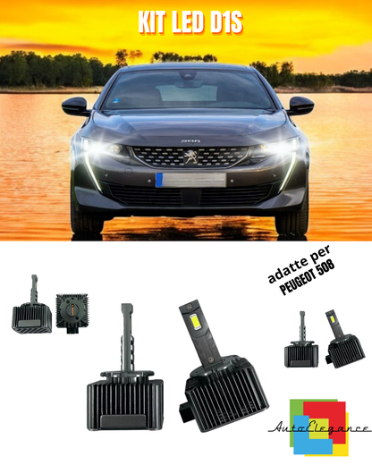 ⭐D1S LED 6000K XENON TO LED MATRIX LAMPS SUITABLE FOR PEUGEOT 508 ⭐
