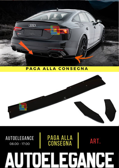 🔥Set Splitter Posteriore V.1 Adatto Per Audi RS5 Coupé / Sportback F5🔥