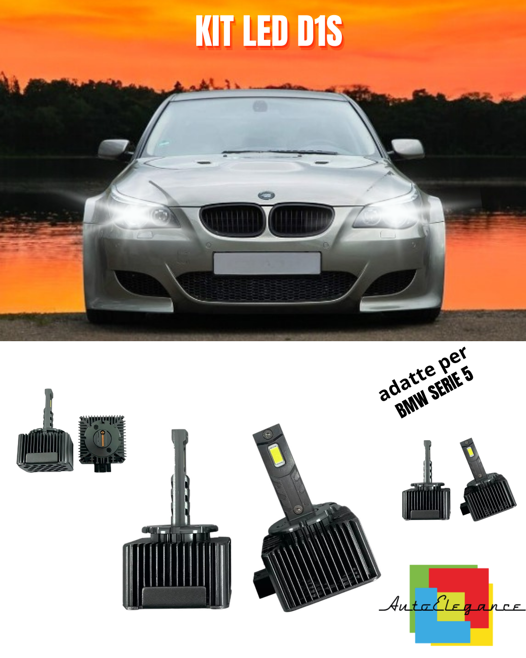 ⭐D1S LED 6000K XENON TO LED MATRIX LAMPS SUITABLE FOR BMW 5 SERIES ⭐