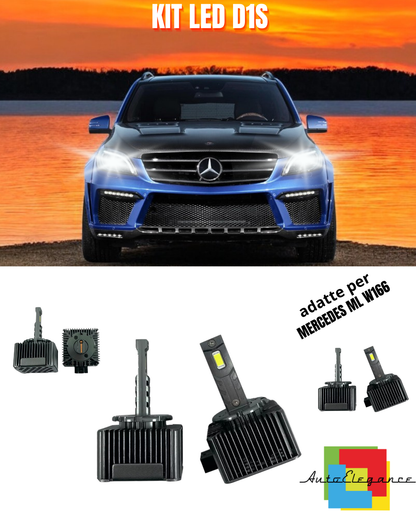 ⭐LAMPADE D1S LED 6000K DA XENON A LED MATRIX ADATTO PER MERCEDES ML W166 ⭐