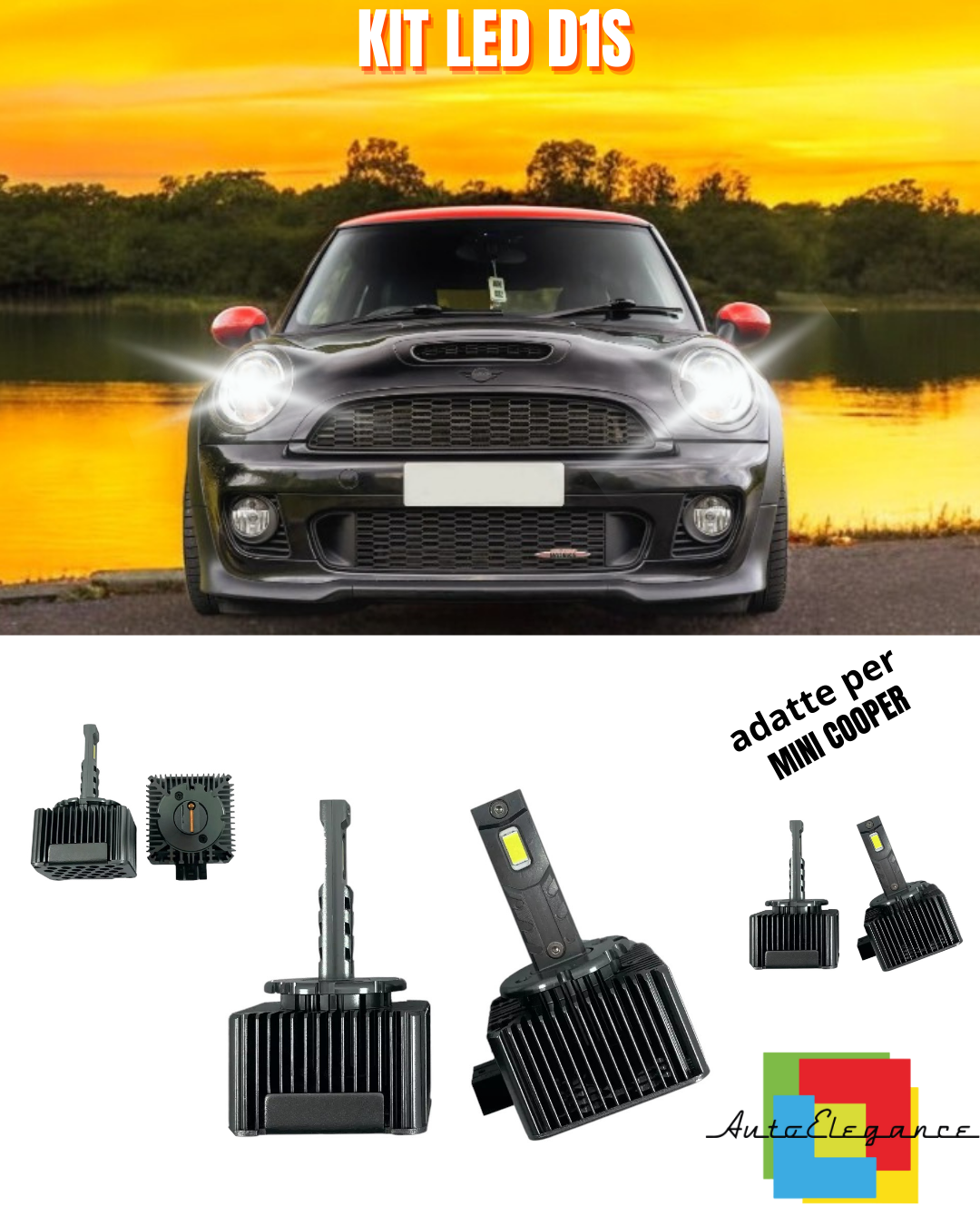⭐D1S LED 6000K LAMPS FROM XENON TO LED MATRIX SUITABLE FOR MINI COOPER ⭐