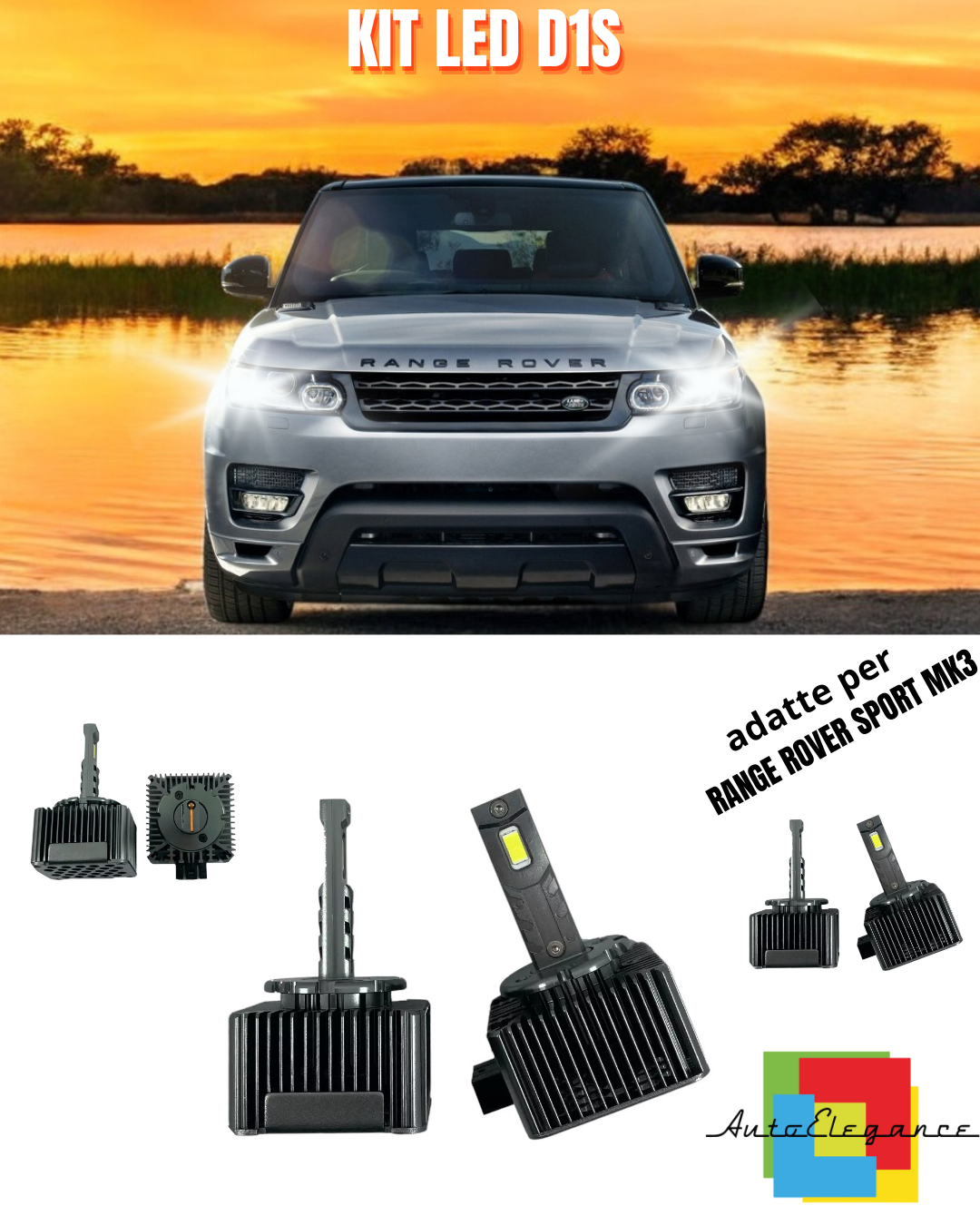 ⭐LAMPADE D1S LED 6000K DA XENON A LED MATRIX ADATTO PER RANGE ROVER SPORT MK3 ⭐
