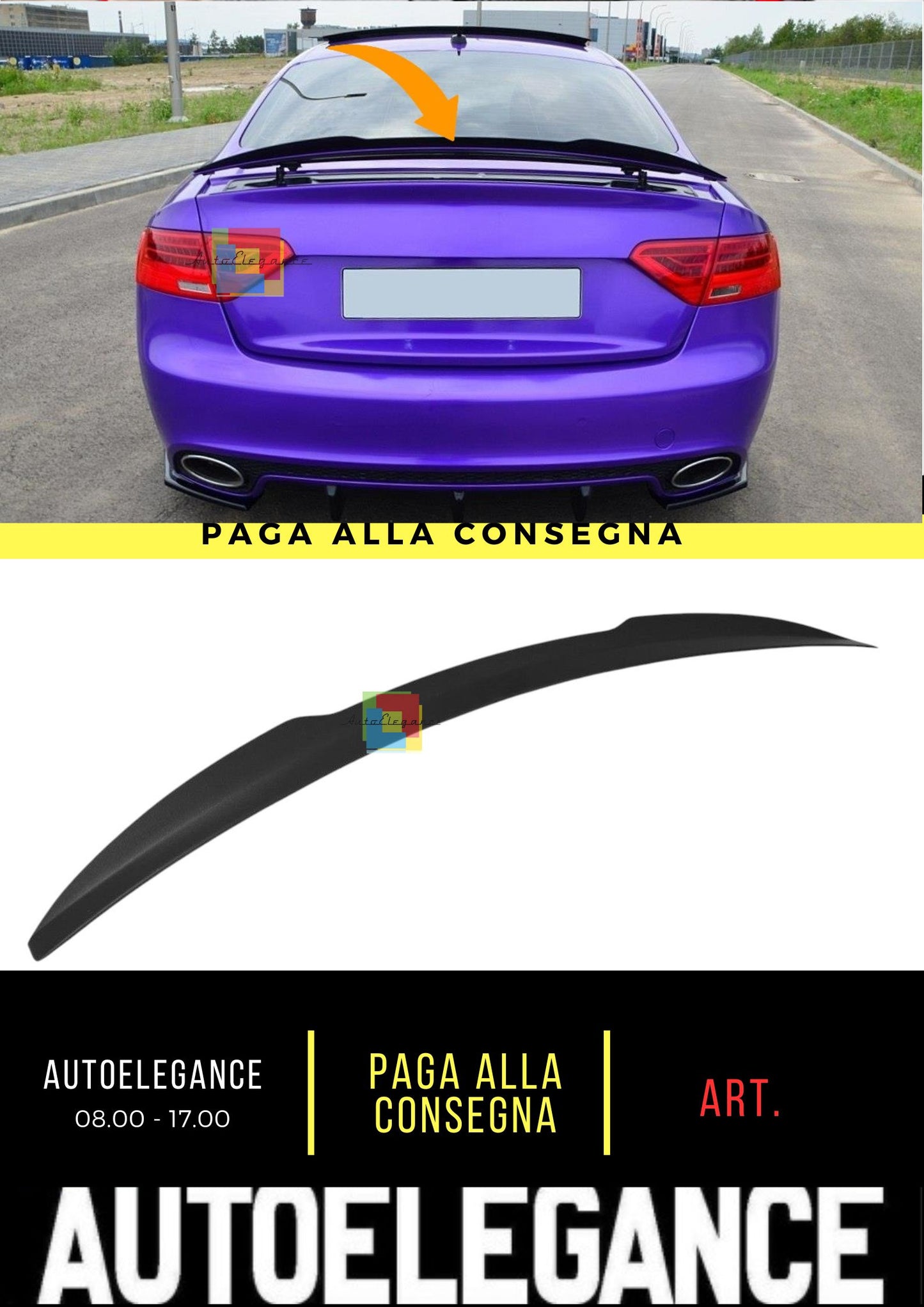 🔥Spoiler Suitable For Audi RS5 Mk1 (8T) Facelift🔥