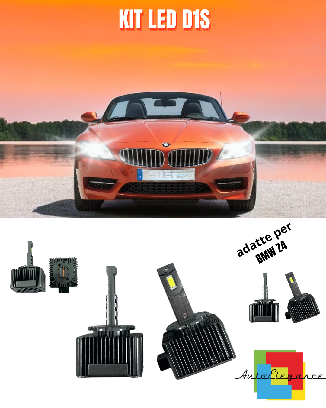 ⭐LAMPADE D1S LED 6000K DA XENON A LED MATRIX ADATTO PER BMW Z4⭐