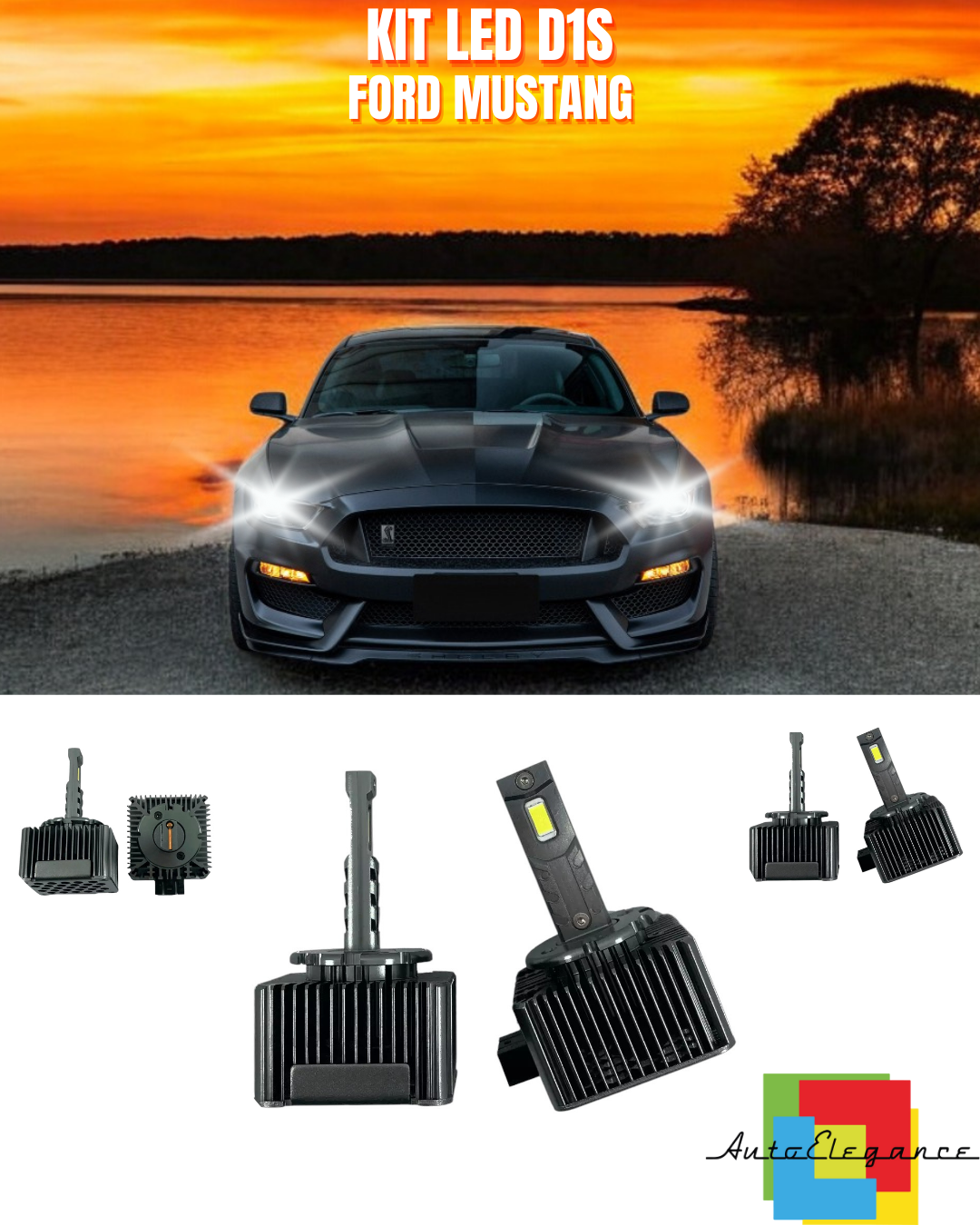 ⭐D1S LED 6000K LOW BEAM LAMPS FROM LED SUITABLE FOR FORD MUSTANG ⭐