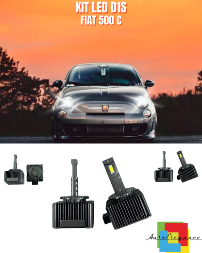 ⭐LAMPADE ANABBAGLIANTI D1S LED 6000K DA A LED ADATTO PER FIAT 500 C ⭐