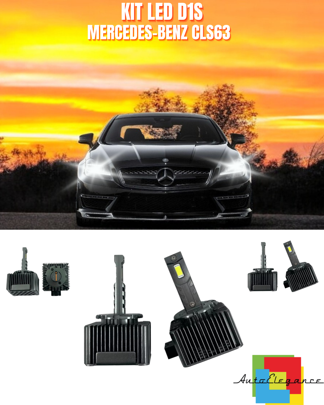 ⭐LAMPADE D1S LED 6000K DA XENON A LED MATRIX ADATTO PER MERCEDES-BENZ CLS63 ⭐