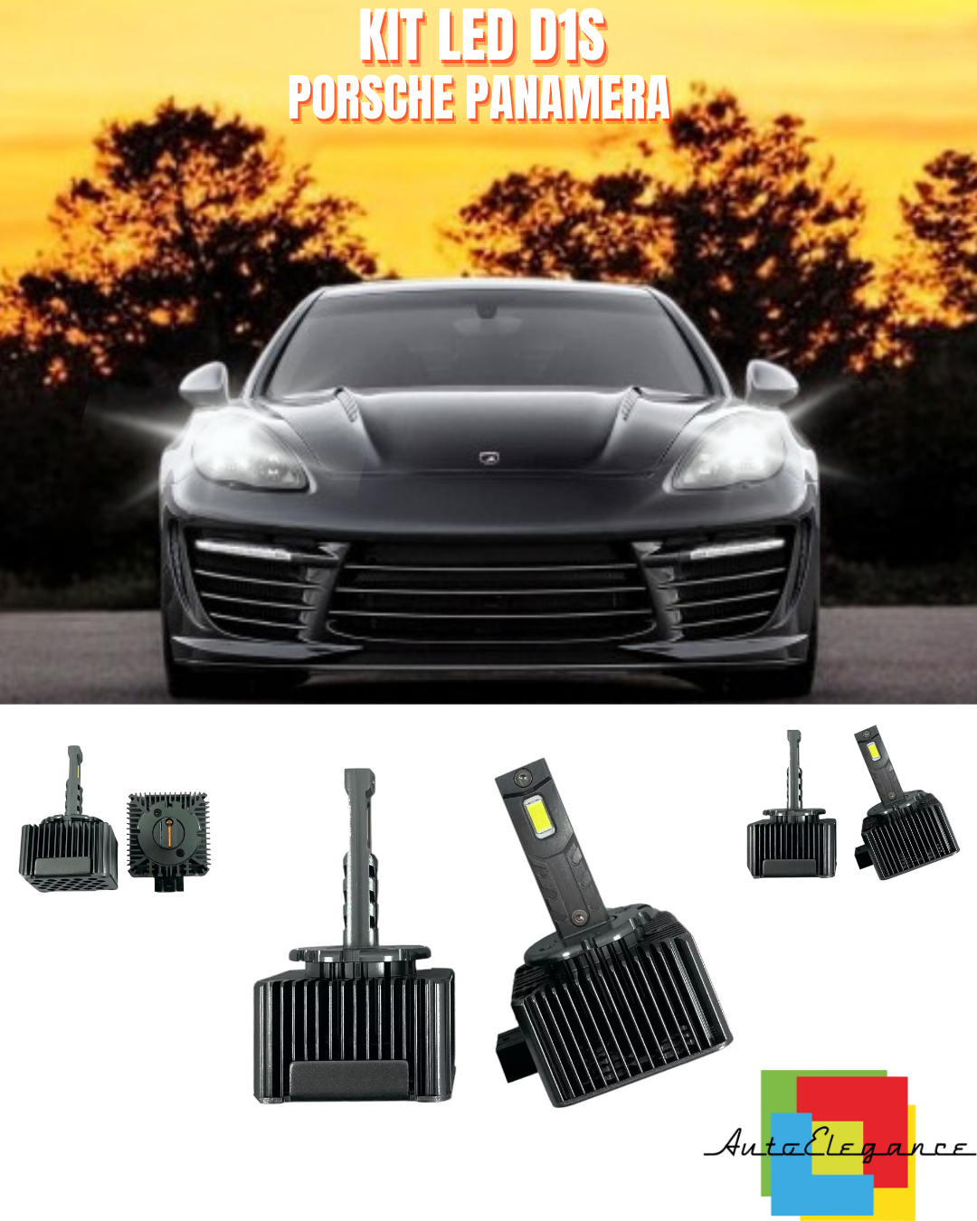 ⭐LAMPADE D1S LED 6000K DA XENON A LED MATRIX ADATTO PER PORSCHE PANAMERA ⭐