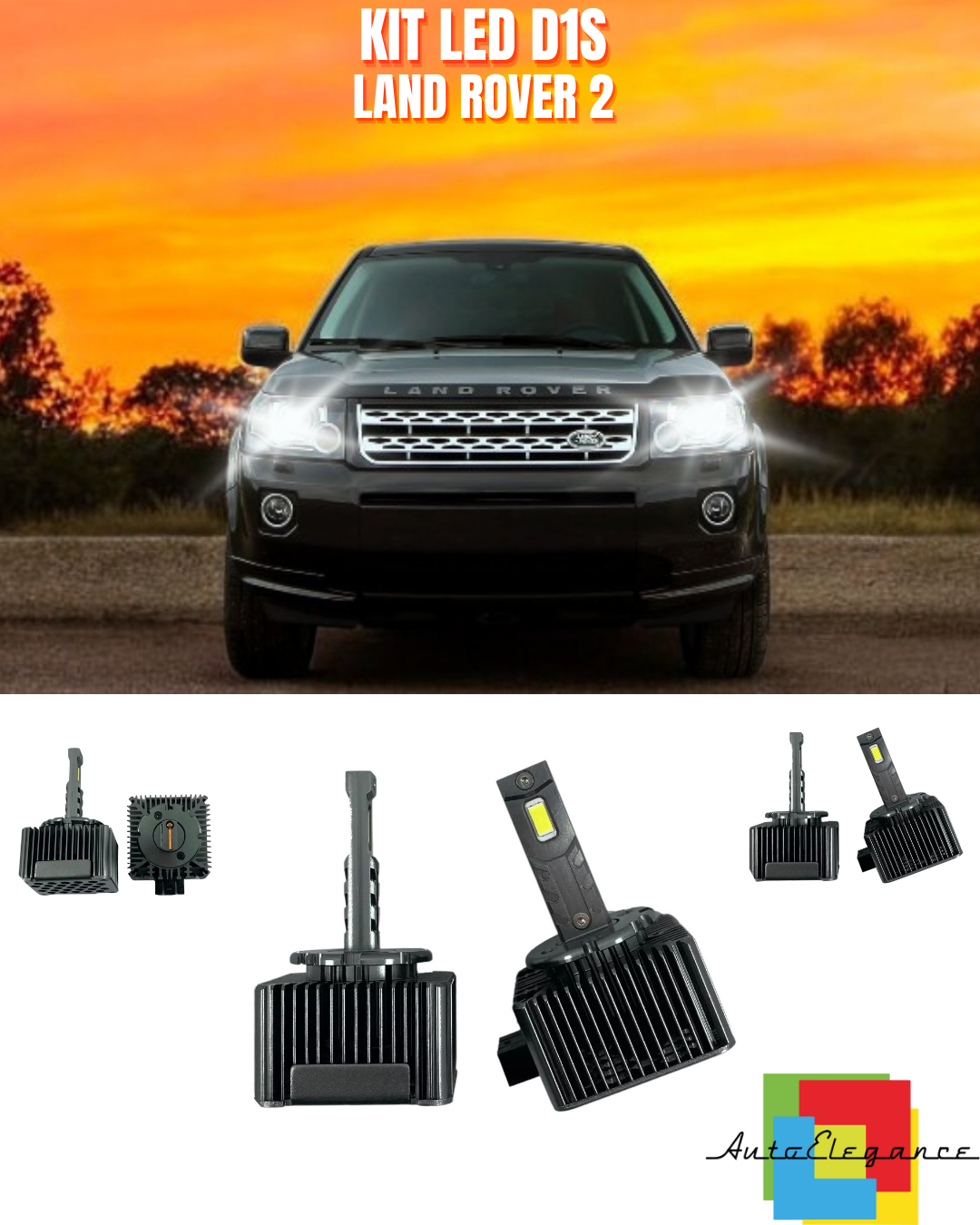 ⭐LAMPADE ANABAGLIANTI D1S LED 6000K DA XENON A LED ADATTO PER LAND ROVER 2⭐