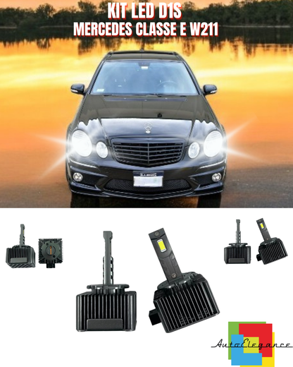 ⭐LAMPADE ANABBAGLIANTI D1S LED 6000K DA XENON A LED ADATTO PER MERCEDES W211⭐