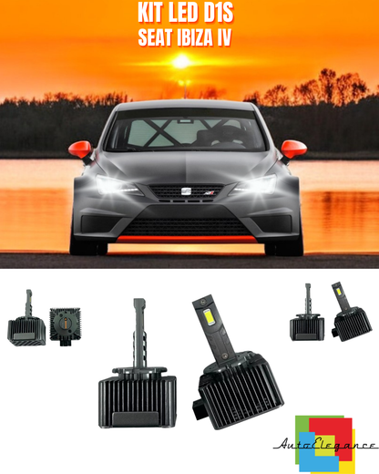 ⭐LAMPADE ANABBAGLIANTI D1S LED 6000K DA XENON A LED ADATTO PER SEAT IBIZA IV⭐