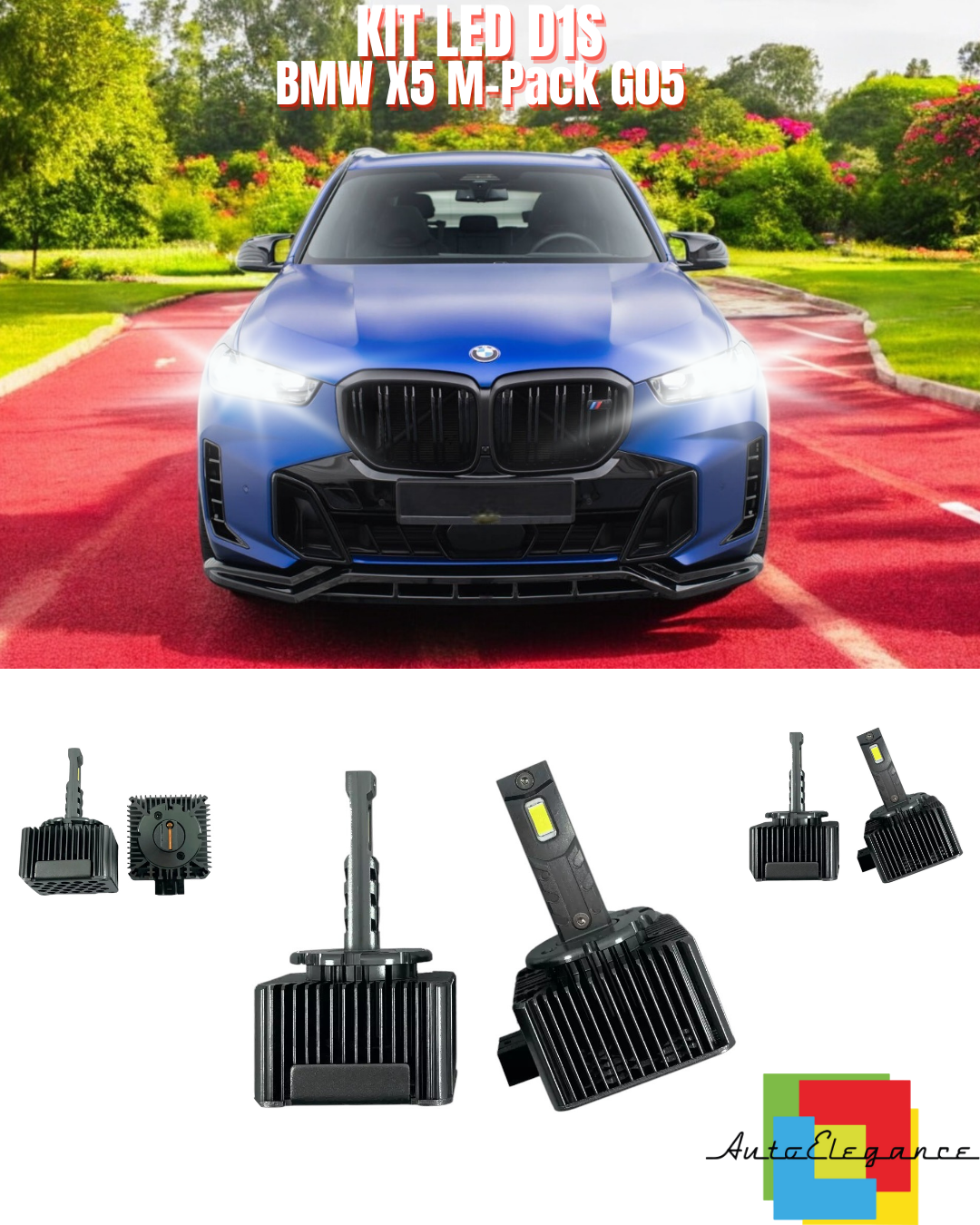 ⭐LAMPADE ANABBAGLIANTI D1S LED 6000K DA XENON ADATTO PER BMW X5 M-PACK G05⭐