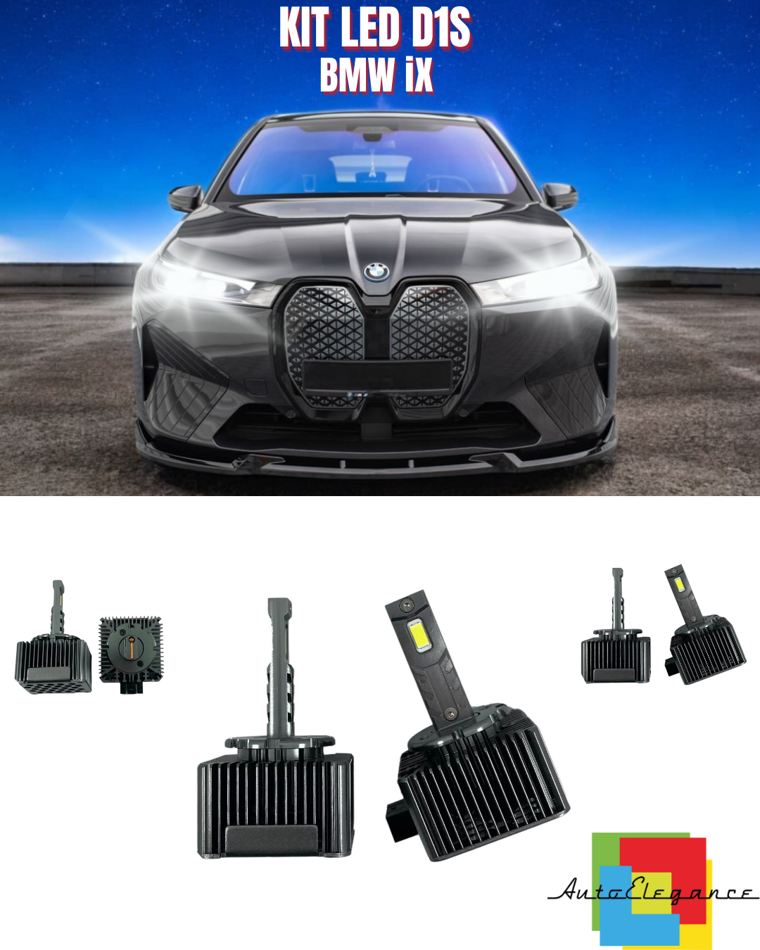 ⭐LAMPADE ANABBAGLIANTI D1S LED 6000K DA XENON ADATTO PER BMW iX i20⭐