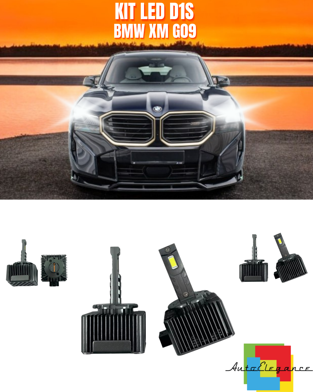 ⭐LAMPADE ANABBAGLIANTI D1S LED 6000K DA XENON ADATTO PER BMW XM G09⭐