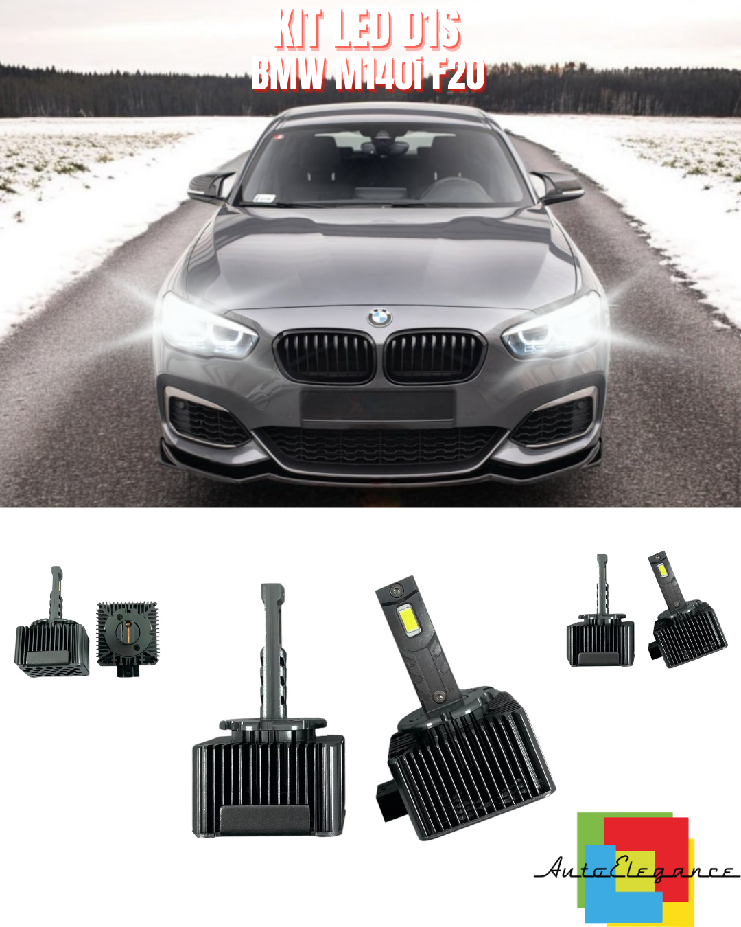 ⭐LAMPADE ANABBAGLIANTI D1S LED 6000K DA XENON ADATTO PER BMW F20⭐