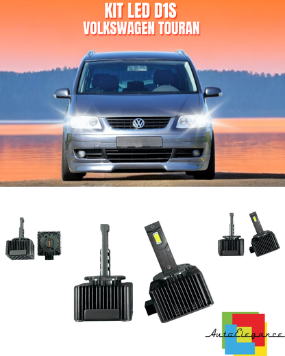 ⭐LAMPADE ANABBAGLIANTI D1S LED 6000K DA XENON ADATTO PER VOLKSWAGEN TOURAN⭐
