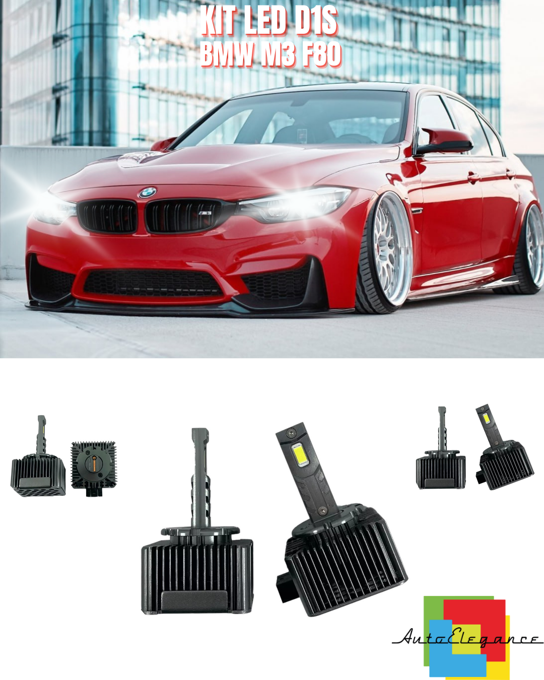 ⭐LAMPADE ANABBAGLIANTI D1S LED 6000K DA XENON ADATTO PER BMW M3 F80⭐